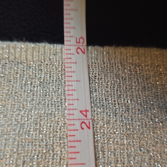 New Dana Buchman Women's XL Silver Metallic Lightweight Button-Up Cardigan - Picture 11 of 11